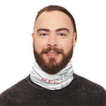 Red Life Crest Neck Gaiter — Lightweight Face Scarf & Headband 4